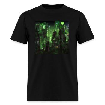 Cyberpunk Leprechauns - Men's T-Shirt - black - Front - Jose (178cm)