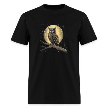 The Wise Owl - Men's T-Shirt - black - Front - Jose (178cm)