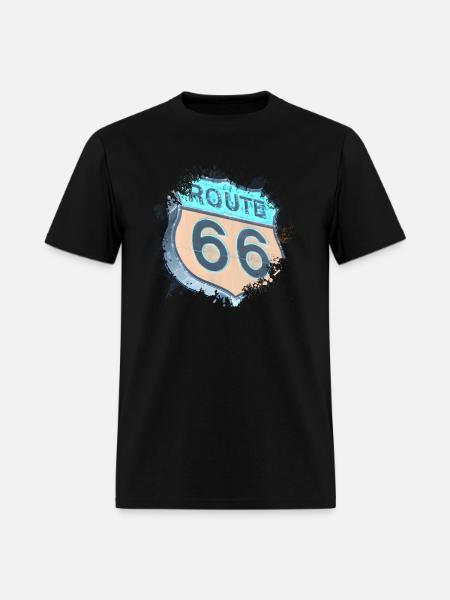 Route 66 - Men's T-Shirt - black