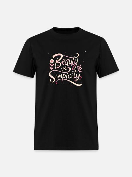 Beauty in Simplicity - Men's T-Shirt - black