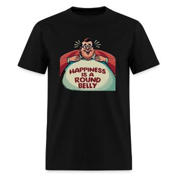 "The Circle of Joy" - Men's T-Shirt - black - Front - Jose (178cm)