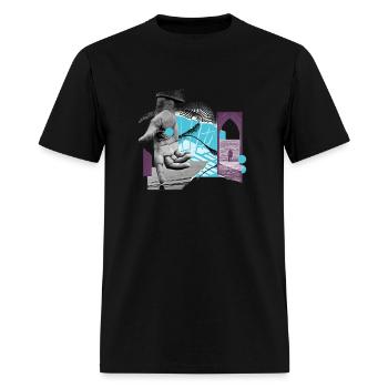 abstract design - Men's T-Shirt - black - Front - Jose (178cm)