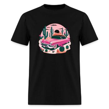 Pink cadillac - Men's T-Shirt - black - Front - Jose (178cm)