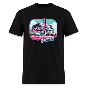 Pink cadillac - Men's T-Shirt - black - Front - Jose (178cm)