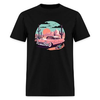 Pink cadillac - Men's T-Shirt - black - Front - Jose (178cm)