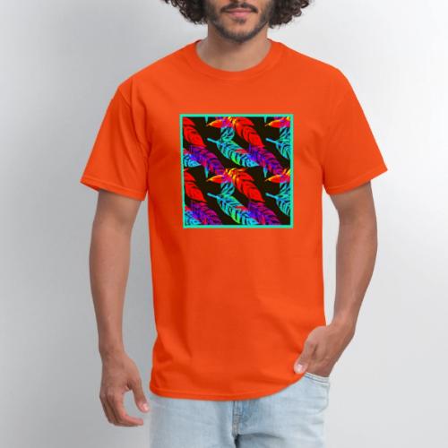 Neon Luminous Foliage Elegance - Men's T-Shirt