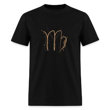 Virgo Zodiac Sign - Men's T-Shirt - black - Front - Jose (178cm)