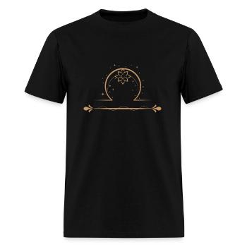 Libra Zodiac Sign - Men's T-Shirt - black - Front - Jose (178cm)
