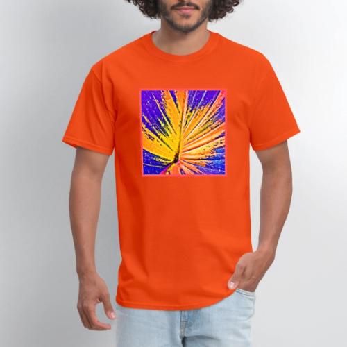 Vibrant Neon Leaf Pattern - Men's T-Shirt