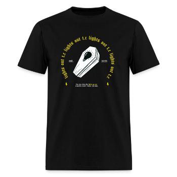 When The Lights Go Out - Men's T-Shirt - black - Front - Jose (178cm)