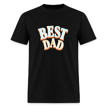 Best Dad - Men's T-Shirt - black - Front - Jose (178cm)