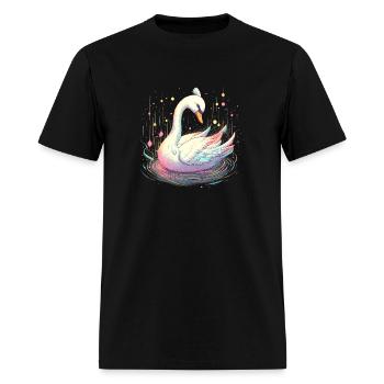 White swan - Men's T-Shirt - black - Front - Jose (178cm)