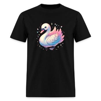 White swan - Men's T-Shirt - black - Front - Jose (178cm)
