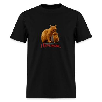 i love mom - Men's T-Shirt - black - Front - Jose (178cm)