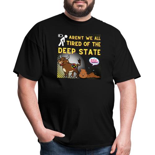 Tired Design for Dark Background - Men's T-Shirt