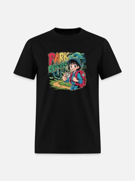 Park explore - Men's T-Shirt - black