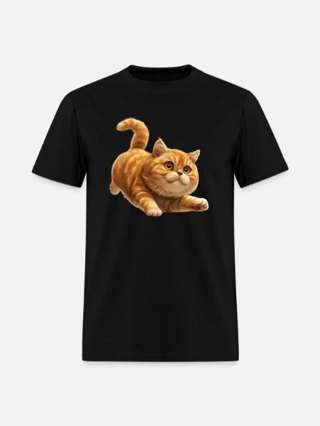 Funny Cat - Men's T-Shirt - black