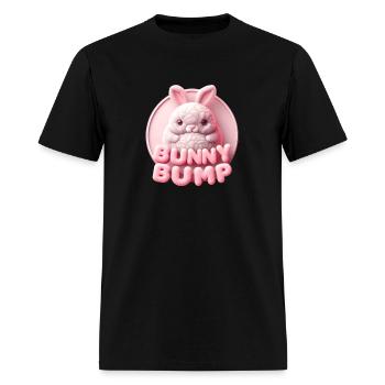 Bunny Bump Baby Announcement Design - Men's T-Shirt - black - Front - Jose (178cm)