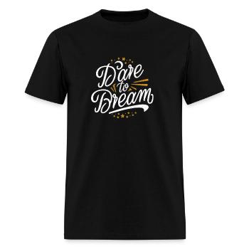 Dare to dream - Men's T-Shirt - black - Front - Jose (178cm)