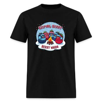 Keeping Berry Berry Warm - Men's T-Shirt - black - Front - Jose (178cm)