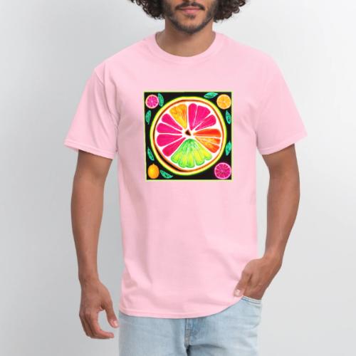 Neon Citrus Fruit Fiesta - Men's T-Shirt