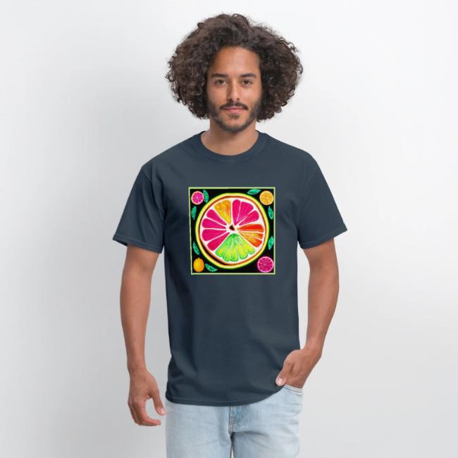 Neon Citrus Fruit Fiesta