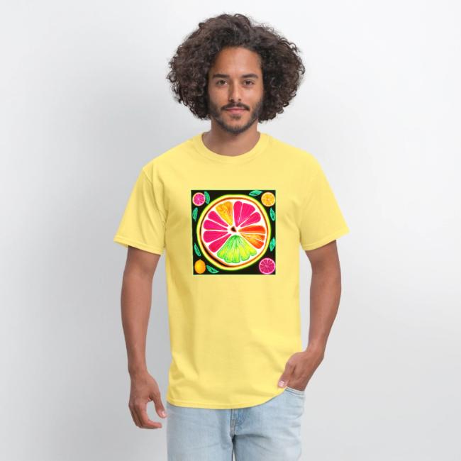 Neon Citrus Fruit Fiesta