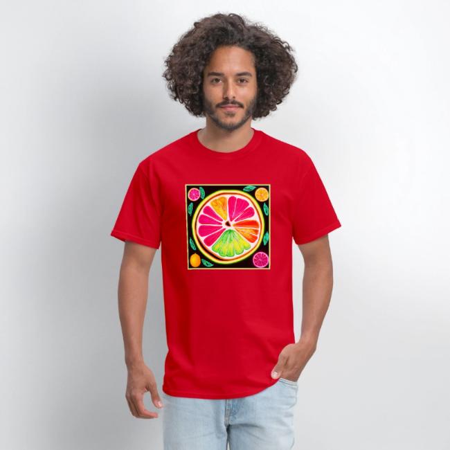 Neon Citrus Fruit Fiesta
