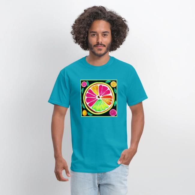 Neon Citrus Fruit Fiesta