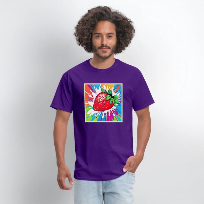 Vibrant Strawberry Artwork