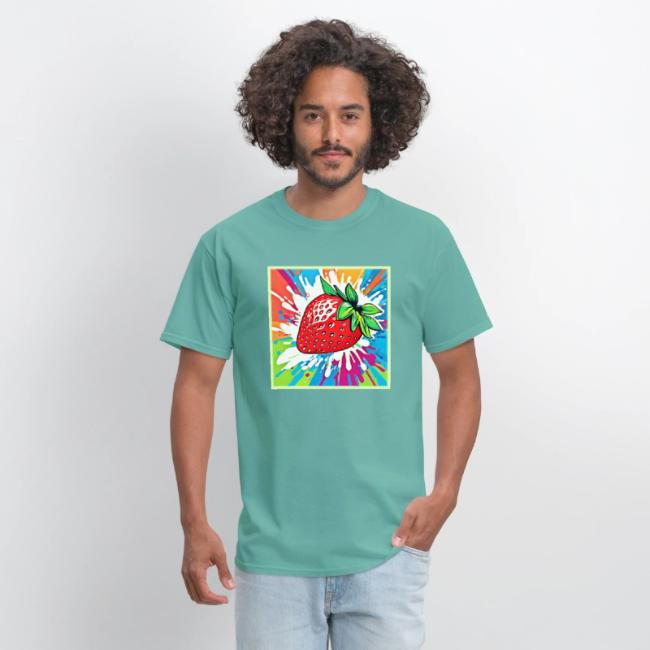 Vibrant Strawberry Artwork