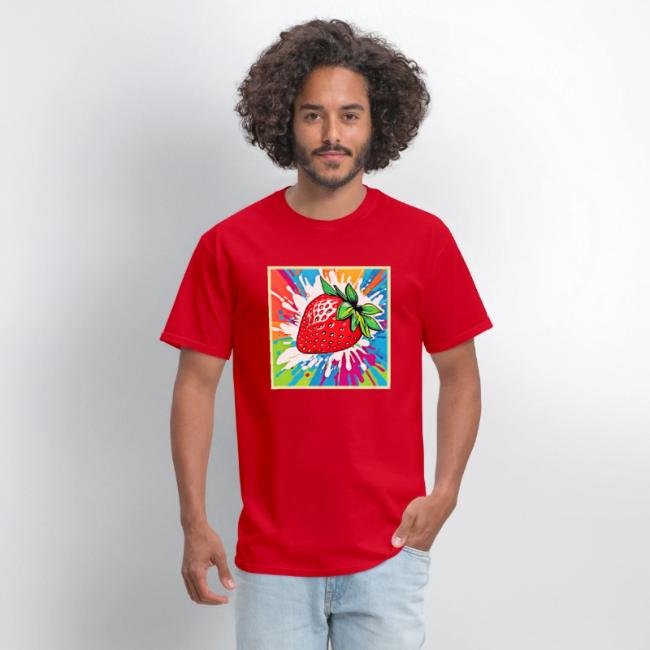 Vibrant Strawberry Artwork