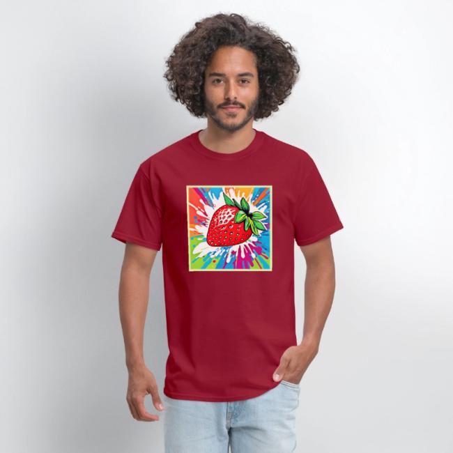Vibrant Strawberry Artwork