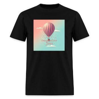 Let Your Imagination Soar - Men's T-Shirt - black - Front - Jose (178cm)