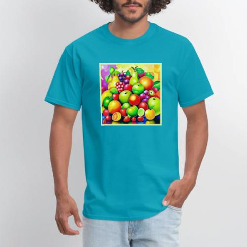Vibrant Fruit Medley Art - Men's T-Shirt