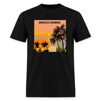 ENDLESS SUMMER T-Shirt – Vintage Su - Men's T-Shirt - black - Front - Jose (178cm)