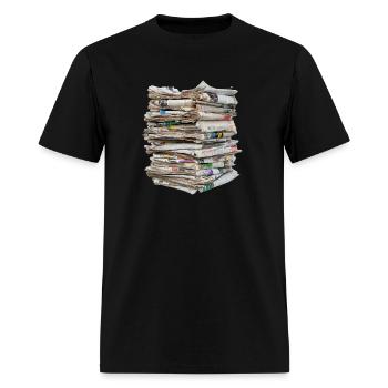 Newspaper - Men's T-Shirt - black - Front - Jose (178cm)