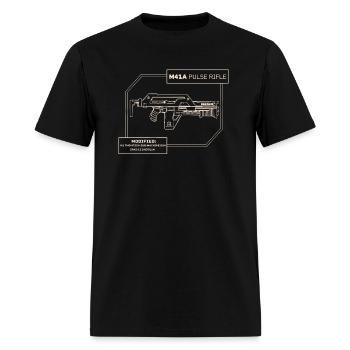 Cinematic Gun Pulse Rifle - Men's T-Shirt - black - Front - Jose (178cm)