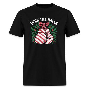 Deck the Halls - Men's T-Shirt - black - Front - Jose (178cm)