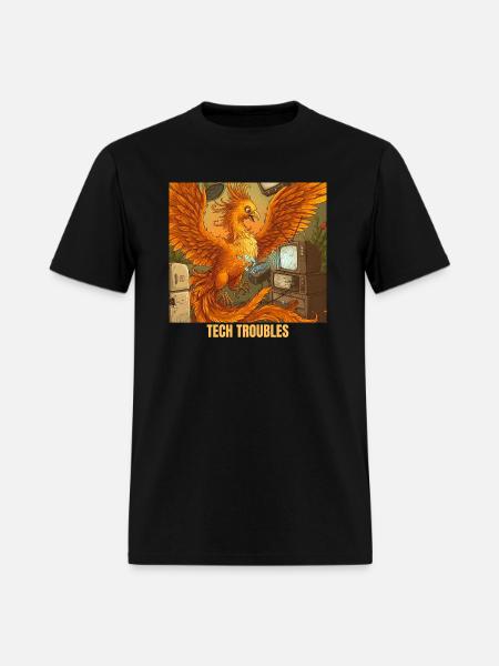 Phoenix's Voice Command Mishap - Men's T-Shirt - black