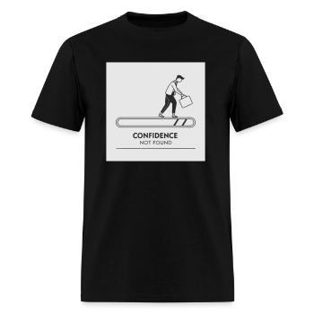 confidence not found - Men's T-Shirt - black - Front - Jose (178cm)