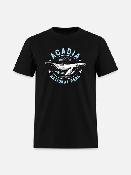 Acadia National Park Maine Vintage - Men's T-Shirt - black