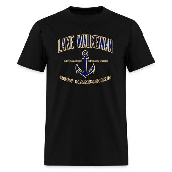 Lake Waukewan Nh - Men's T-Shirt - black - Front - Jose (178cm)