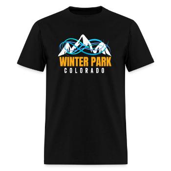 Winter Park Blue Ski Co Snow Gear Colorado Snowboa - Men's T-Shirt - black - Front - Jose (178cm)