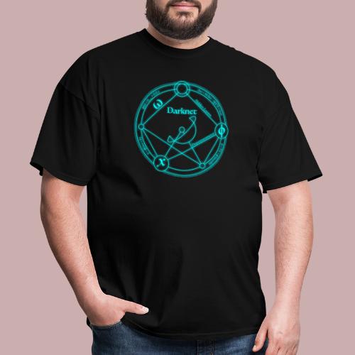 darknet logo cyan - Men's T-Shirt