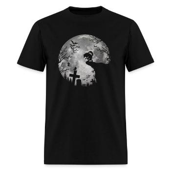 Halloween Werewolf Full Moon Bats and Black trick - Men's T-Shirt - black - Front - Jose (178cm)