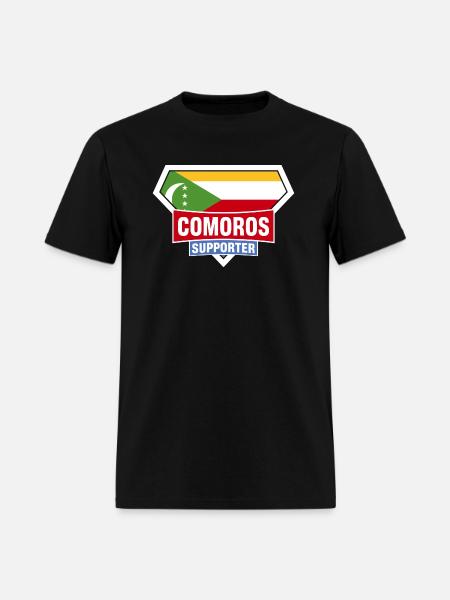Comoros Supporter - Men's T-Shirt - black