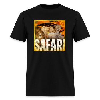 Safari - Men's T-Shirt - black - Front - Jose (178cm)