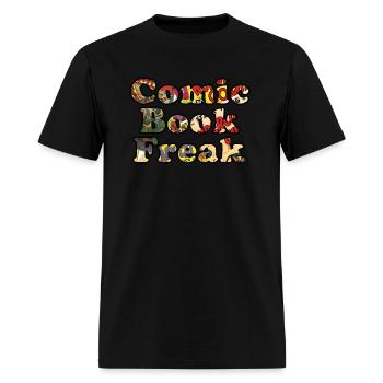 Comic Book Freak - Men's T-Shirt - black - Front - Jose (178cm)
