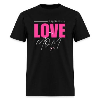 I love mom - Men's T-Shirt - black - Front - Jose (178cm)